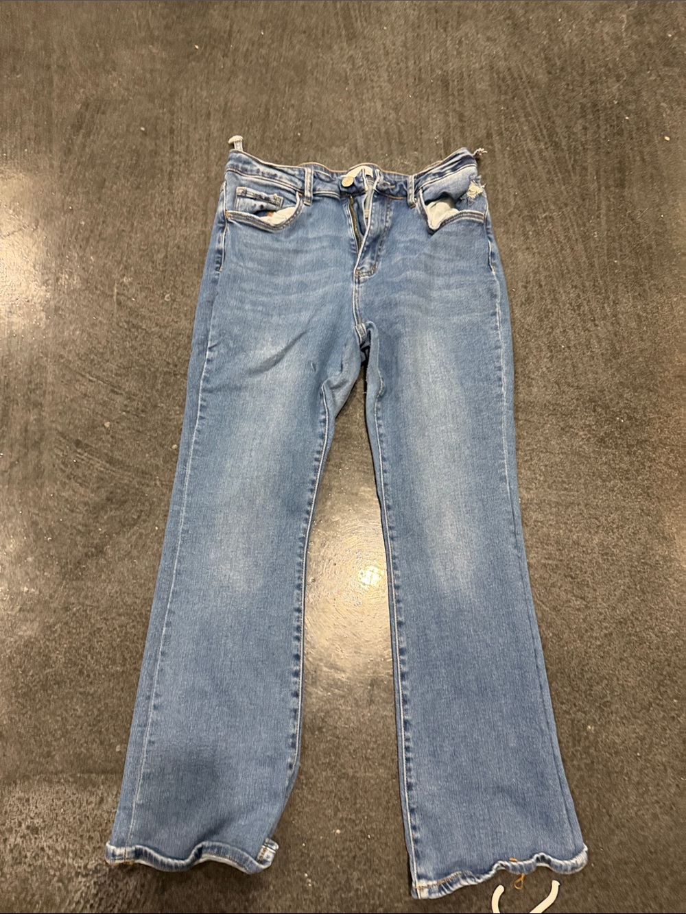 Light Blue Women's Straight-Leg Jeans
